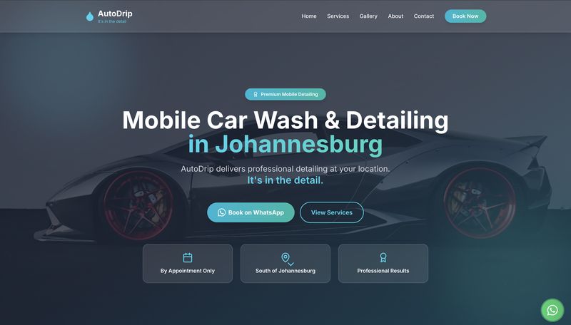 AutoWashDrip car wash website